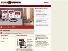 Tablet Screenshot of foampower.com